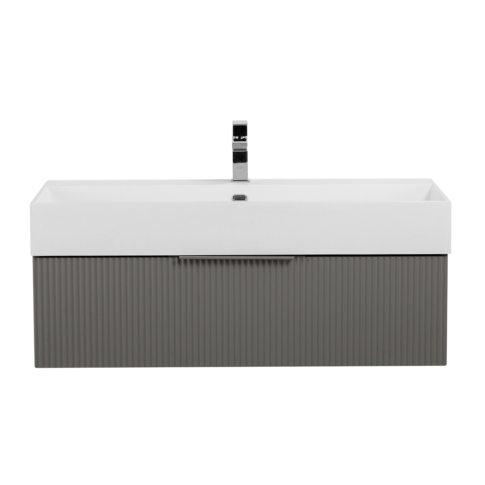 Приобрести cezares тумба подвесная с раковиной premium 90 см plisse grigio nuvola, серая 55424