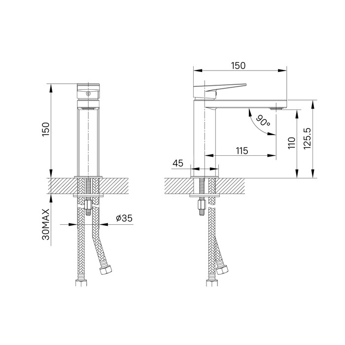 Приобрести iddis смеситель для раковины bridge 150мм, хром, brdsb00i01