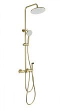Душевая система с техническим душем и термостатом WONZON & WOGHAND, Брашированное золото (WW-B3097-A-BG)