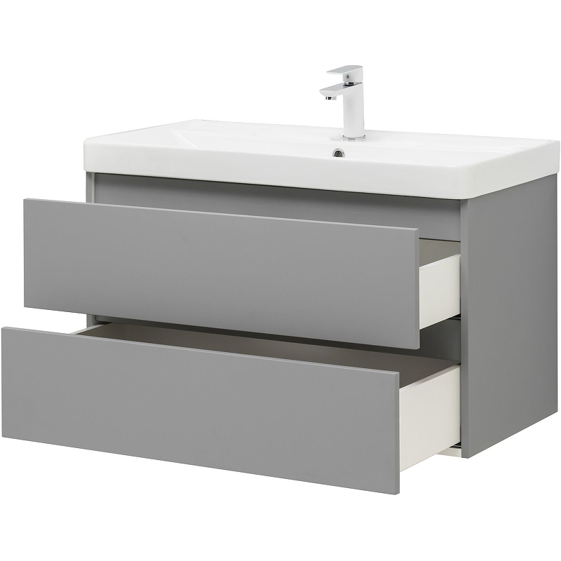 Приобрести aquanet тумба с раковиной вега 90 см, мисти грин