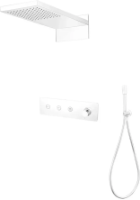 Boheme Душевая система Fusion, встраиваемая, белая матовая 130-MW