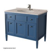 Caprigo Тумба с раковиной ALBION 100 см, синяя, эмаль