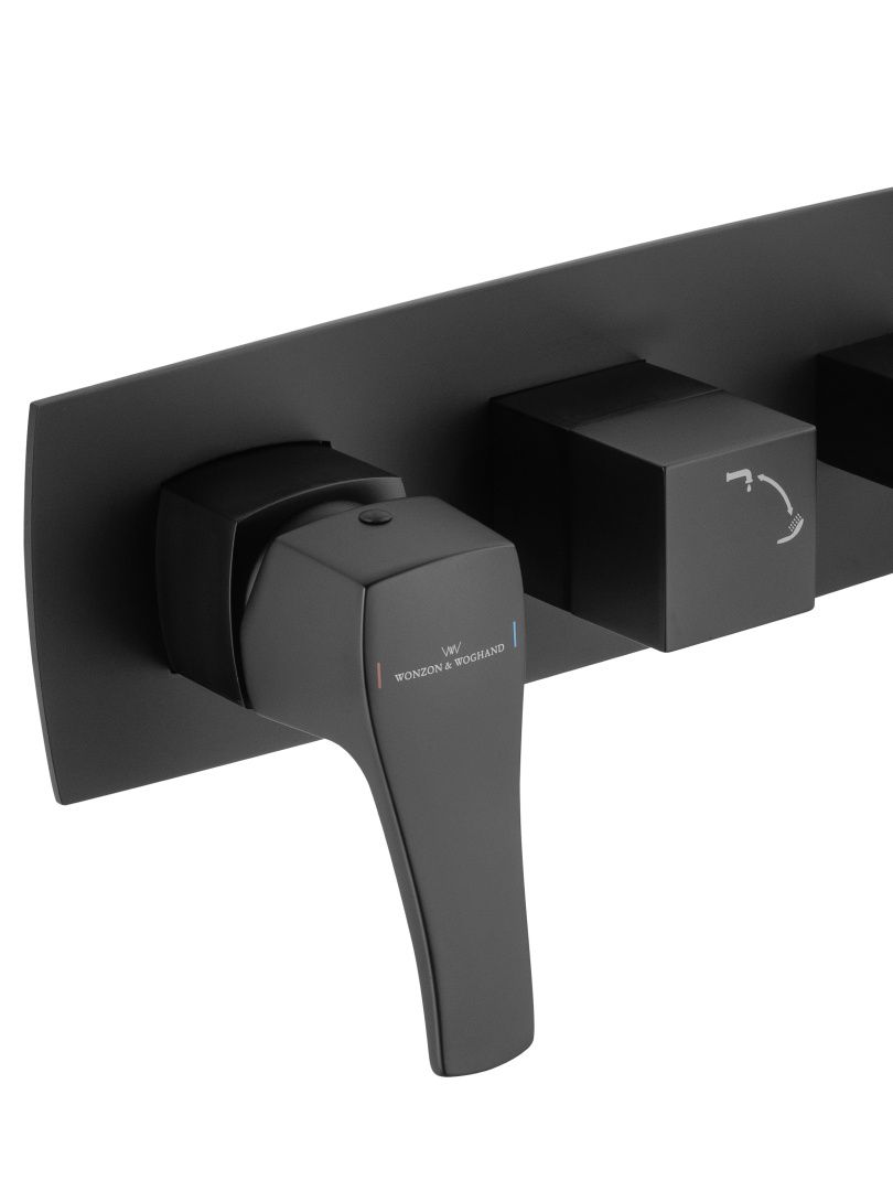 Приобрести смеситель для ванны встраиваемый wonzon & woghand flex, черный матовый (ww-88889072-mb)