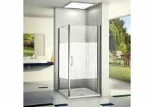 Ограждение душевое Bas Pandora CR-80-T-CH 80х80 см (узор)