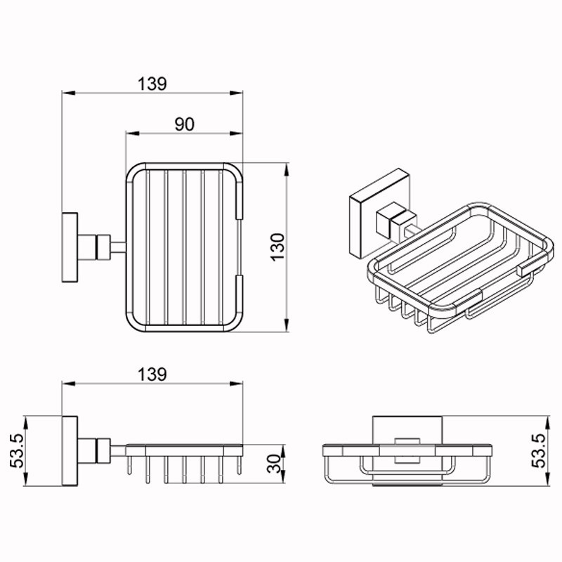 Приобрести azario мыльница rina, хром az87009