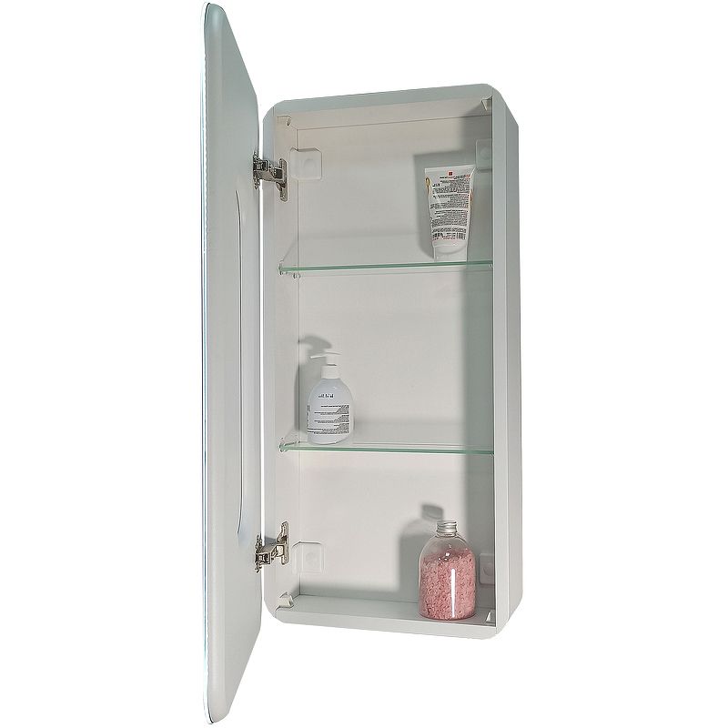 Приобрести continent зеркало шкаф с подсветкой elliott 40х80 см, сенсорный включатель, левосторонее, белое