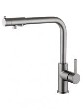 Смеситель для кухни c подключением фильтра WONZON & WOGHAND, Темный графит (WW-88458008-BGM)