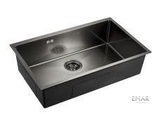 Emar Кухонная мойка 78х43 см, графит EMB-133 PVD Nano Dark