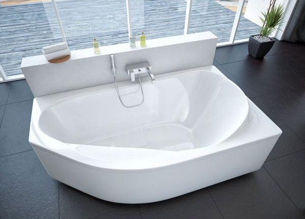 Приобрести акриловая ванна асимметричная aquatek таурус r 170х100 см