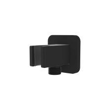 Vincea Шланговое подсоединение с держателем душевой лейки, черное матовое VSC-32MB