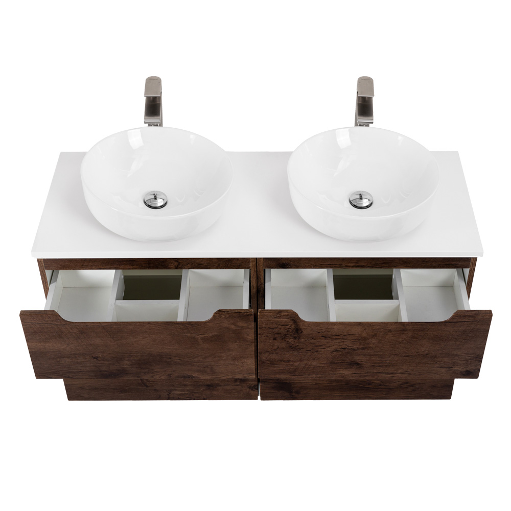 Приобрести belbagno тумба со столешницей etna-h60 120 см, подвесная rovere moro