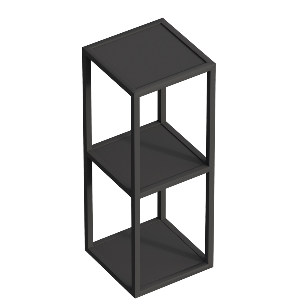 Приобрести cezares полка металическая cadro 58 см, подвесная , черная cadro-30/30/80-2c-so-met-st