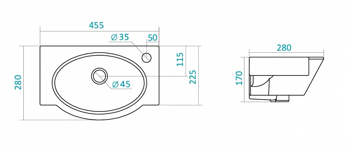 Приобрести умывальник "форум-45" п/отв