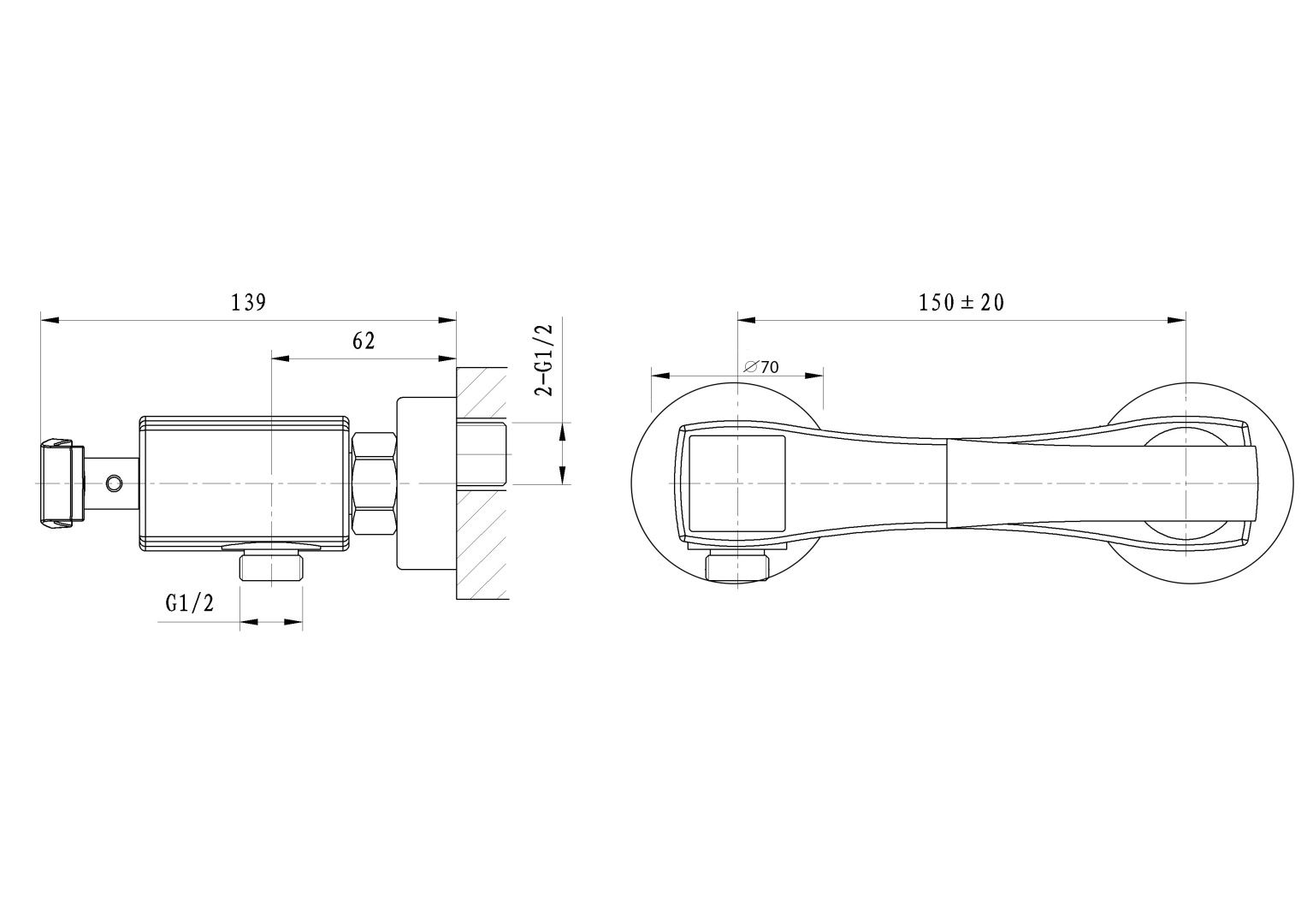 Приобрести смеситель для душа wonzon & woghand triumph, хром (ww-564101-cr)
