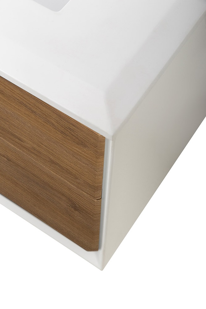 Приобрести cezares тумба подвесная с раковиной bellagio 106 см rovere tabacco, правосторонняя, дерево 54716