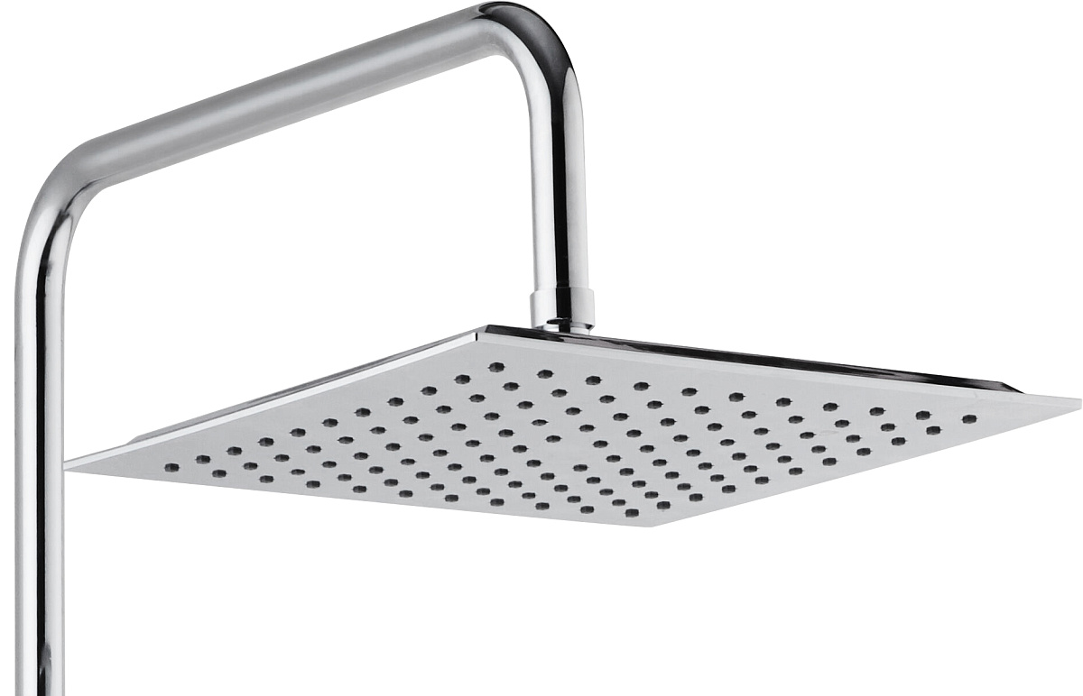 Приобрести aquanet душевая стойка pragmatic s 126 см, хром af430-70-s-c, с полочкой