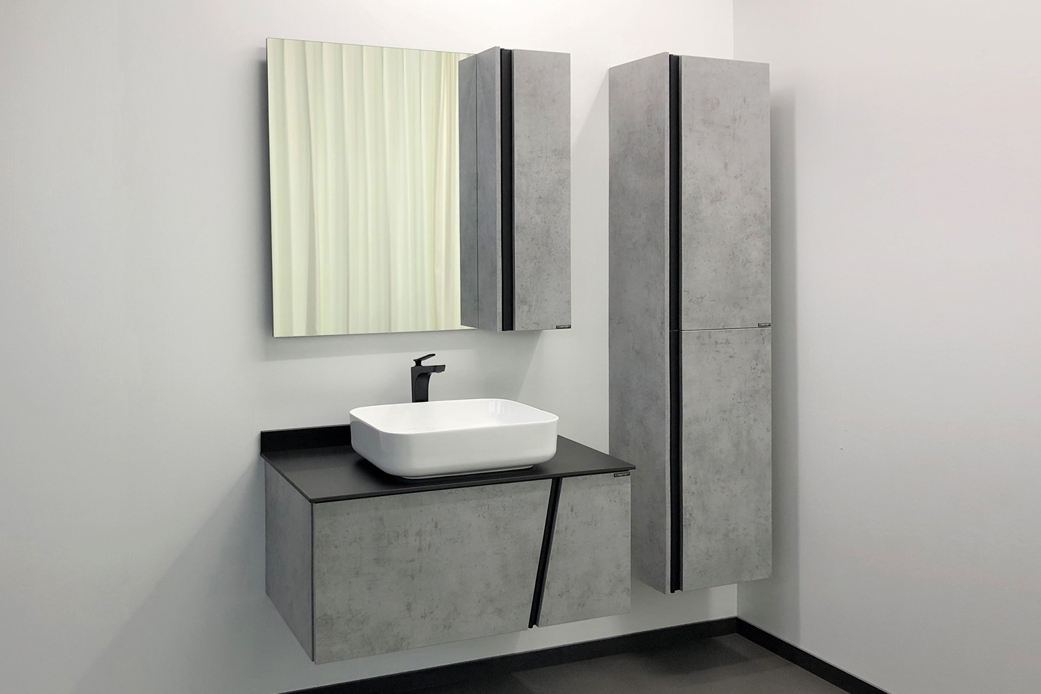 Приобрести сomforty пенал "эдинбург-40" бетон светлый