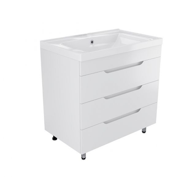 Приобрести mirsant тумба напольная soho 80\2 80 см с раковиной deep-80, белая ут000072522