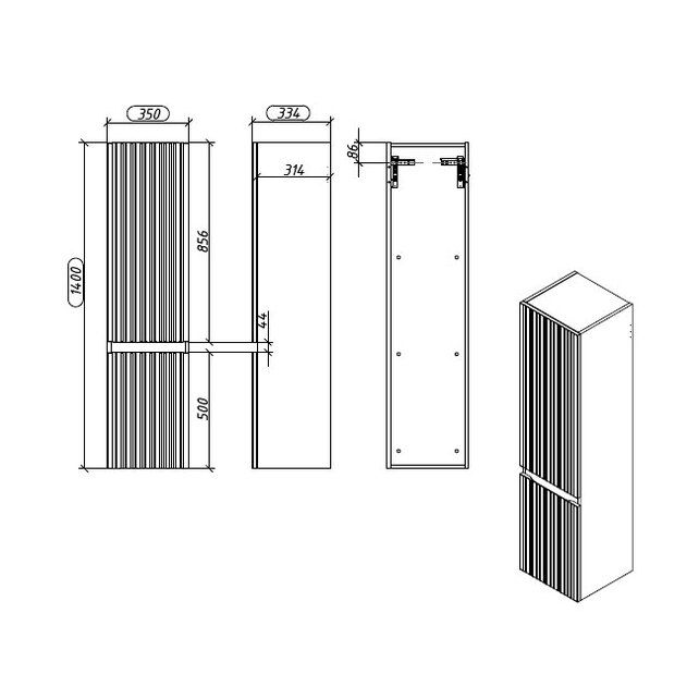 Приобрести caprigo пенал forte-smalty type 35 см, фиолетавый