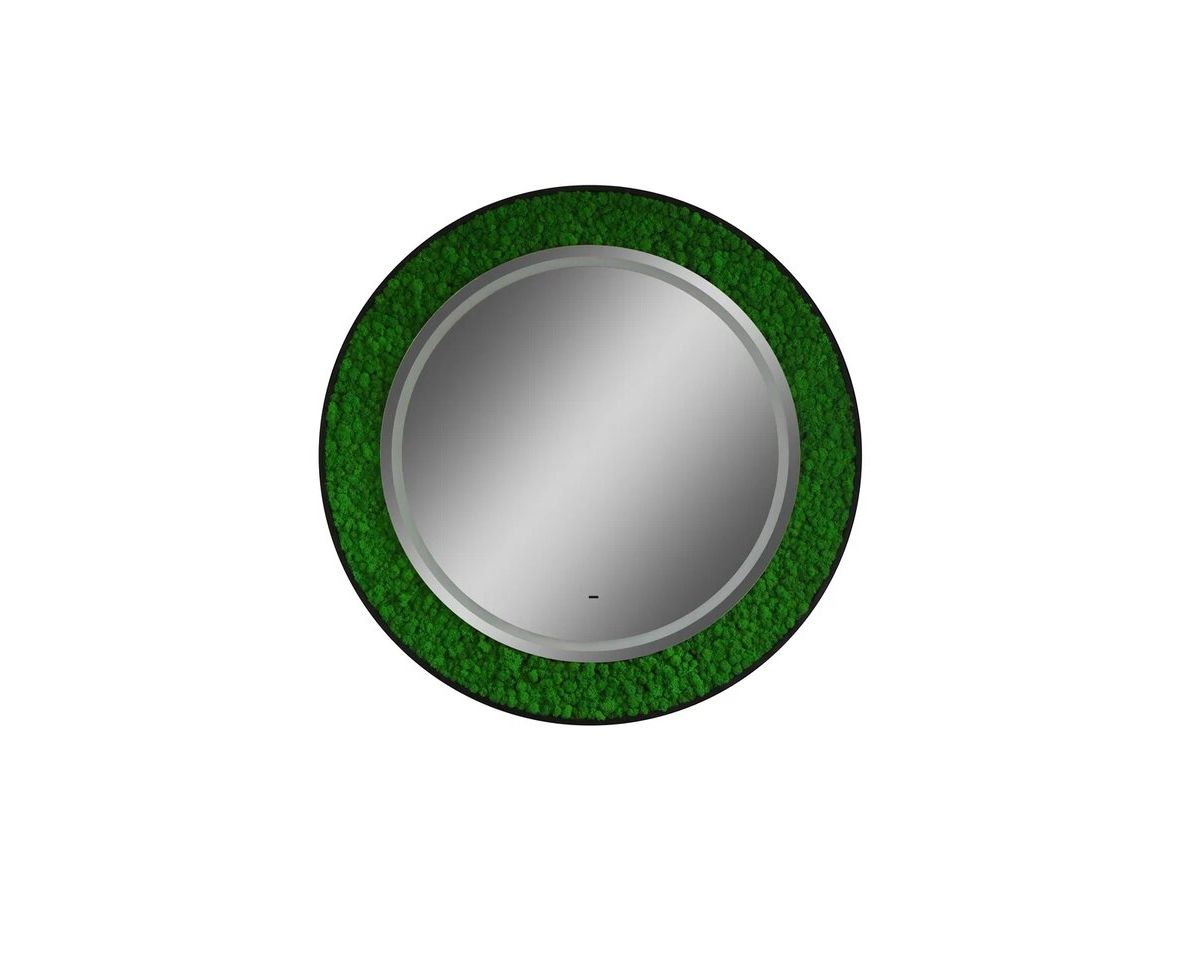 Приобрести continent зеркало с подсветкой forest 100х100 см, бесконтактный включатель, зеленое
