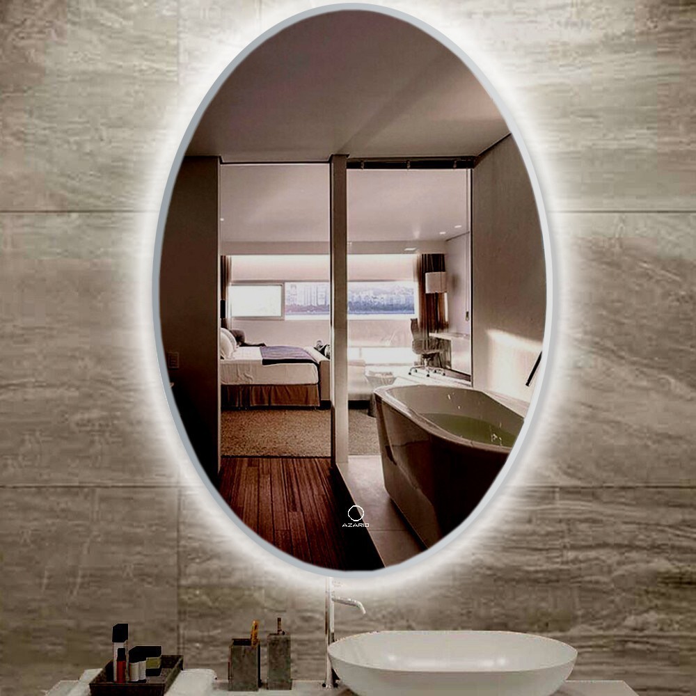 Приобрести azario зеркало 60х90 см, белый, сенсорный выключатель, диммер, az-z-008cs