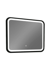 Mirsant Зеркало Premier Black 100х80 см, с подсветкой УТ000070018