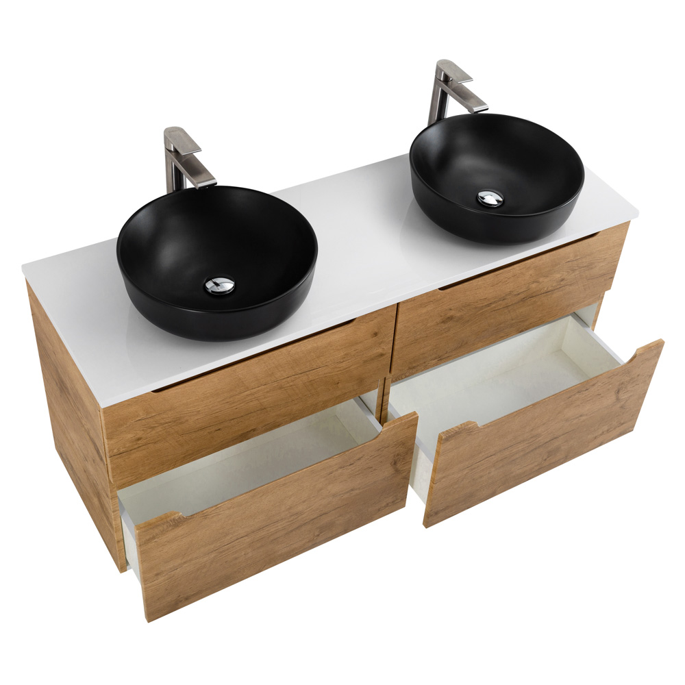 Приобрести belbagno тумба со столешницей etna-h60 140 см, подвесная rovere nature