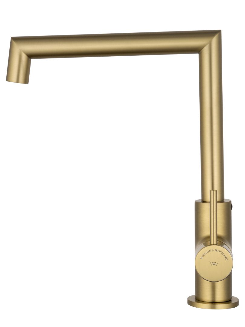 Приобрести смеситель для кухни wonzon & woghand, брашированное золото (ww-l1005-bg)