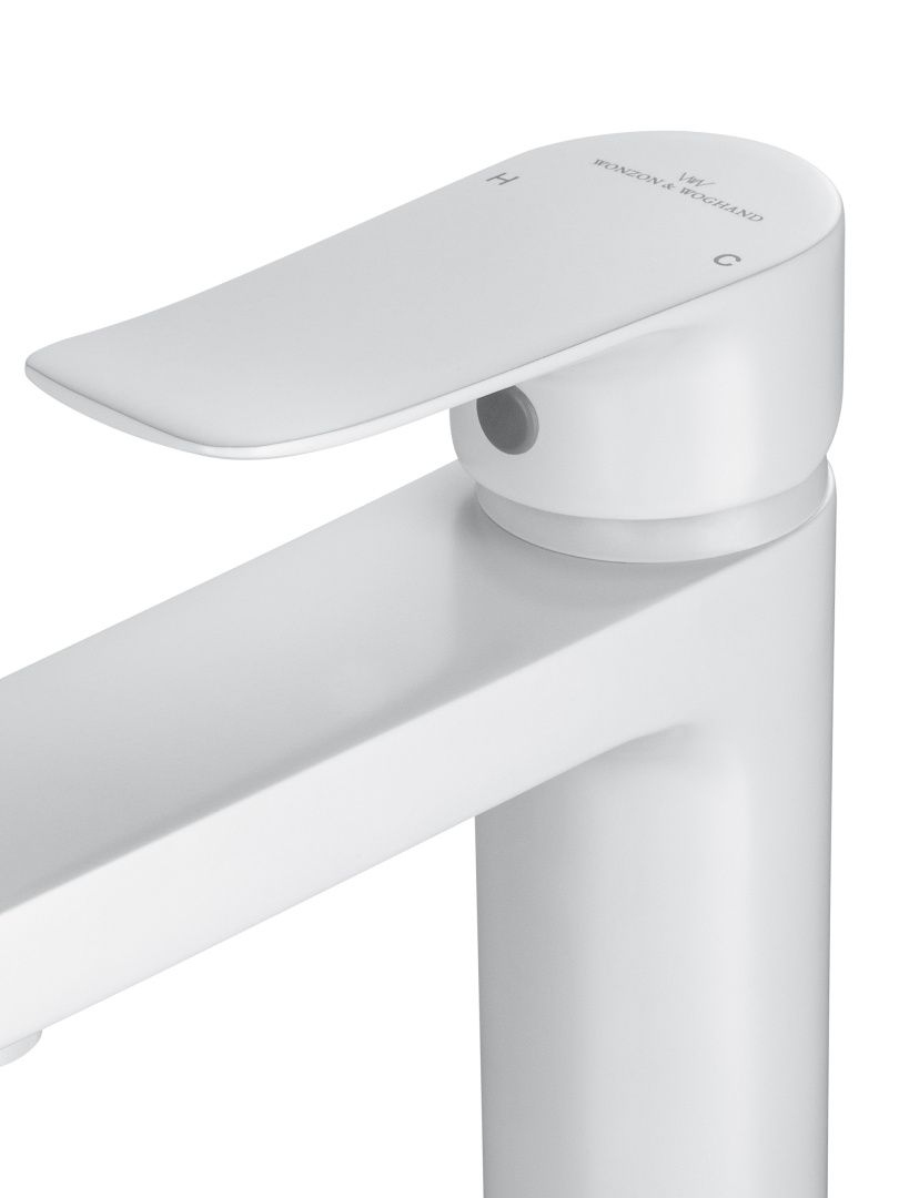 Приобрести смеситель для раковины wonzon & woghand blend, белый матовый (ww-a40222-mw)