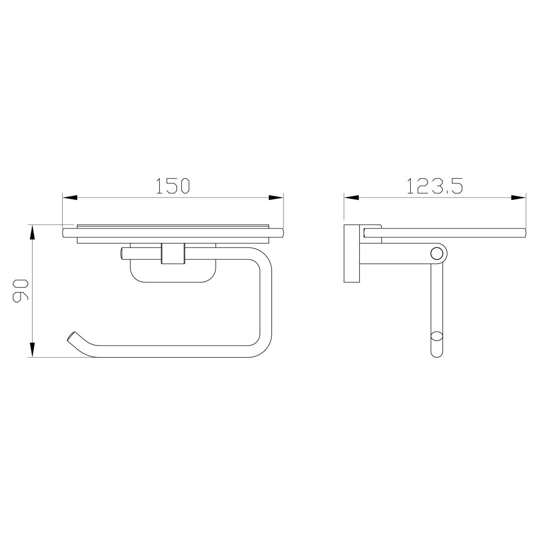 Приобрести держатель для туалетной бумаги с полкой wonzon & woghand graffity, брашированный никель (ww-9326-bn)