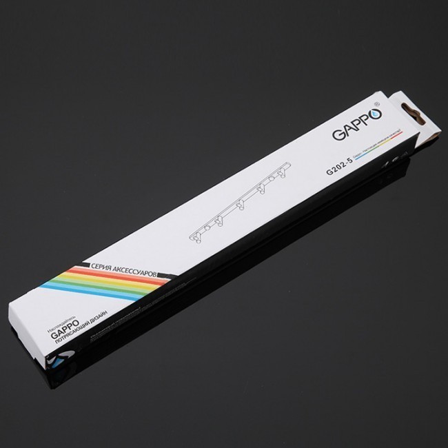 Приобрести gappo крючок пятерной g202-5, хром 92556