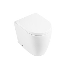 BelBagno Унитаз безободковый приставной MARINOс сиденьем дюропласт, микролифт, белый BB105CBR/BB865SC