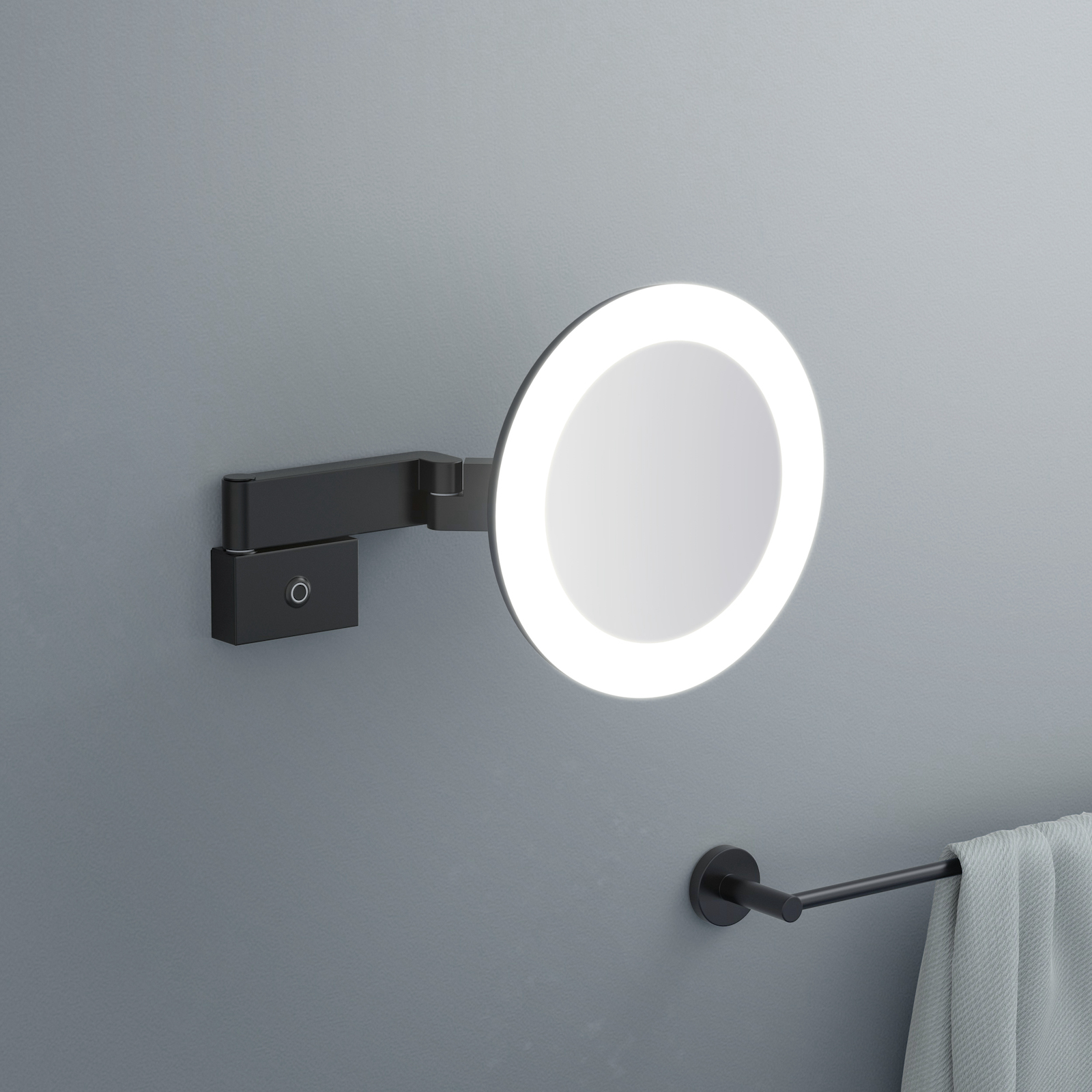 Приобрести зеркало с подсветкой timo petruma 15276/03 черный