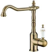 Boheme Смеситель для кухни Medici, бронза\белый 101-PR