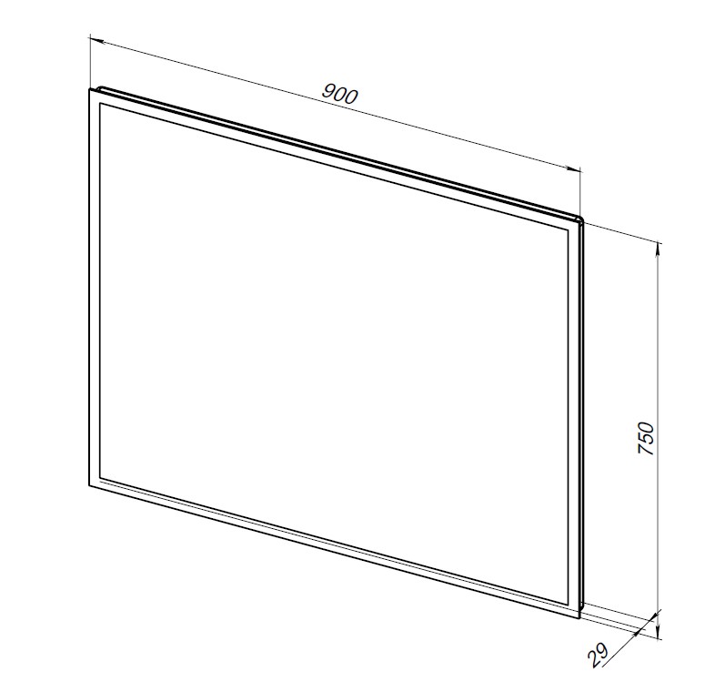 Приобрести aquanet зеркало оптима 90 см, белое матовое