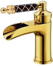 Boheme Смеситель для раковины Vogue, золото\черный матовый 211-MR-B