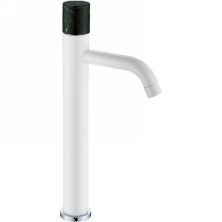 Boheme Смеситель для раковины Stick, высокий, белый\черный 122-W-MR-BLACK