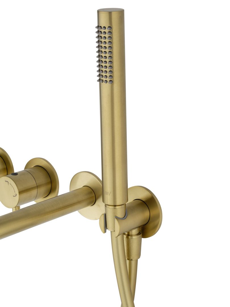 Приобрести смеситель для ванны встраиваемый wonzon & woghand stick, брашированное золото (ww-889017-bg)