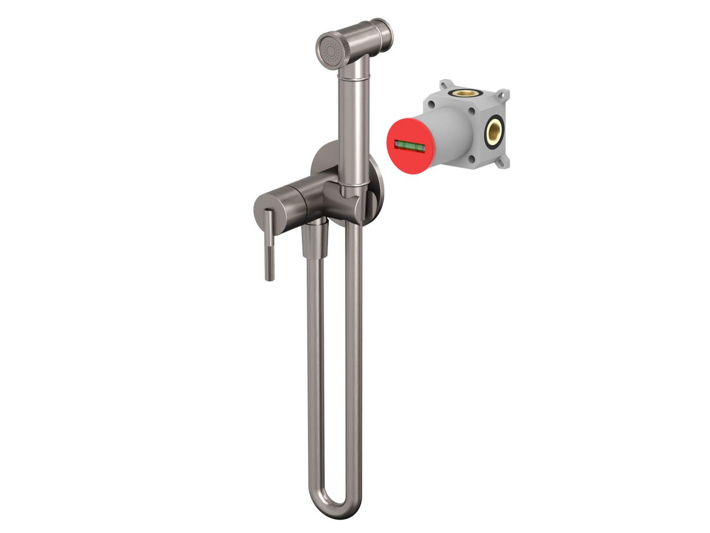 Приобрести hayzburg встраиваемый смеситель с гигиеническим душем, никель hb-4005bn