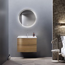 Cezares Тумба подвесная с раковиной ELETTRA 75 см Rovere tabacco, дерево 55523