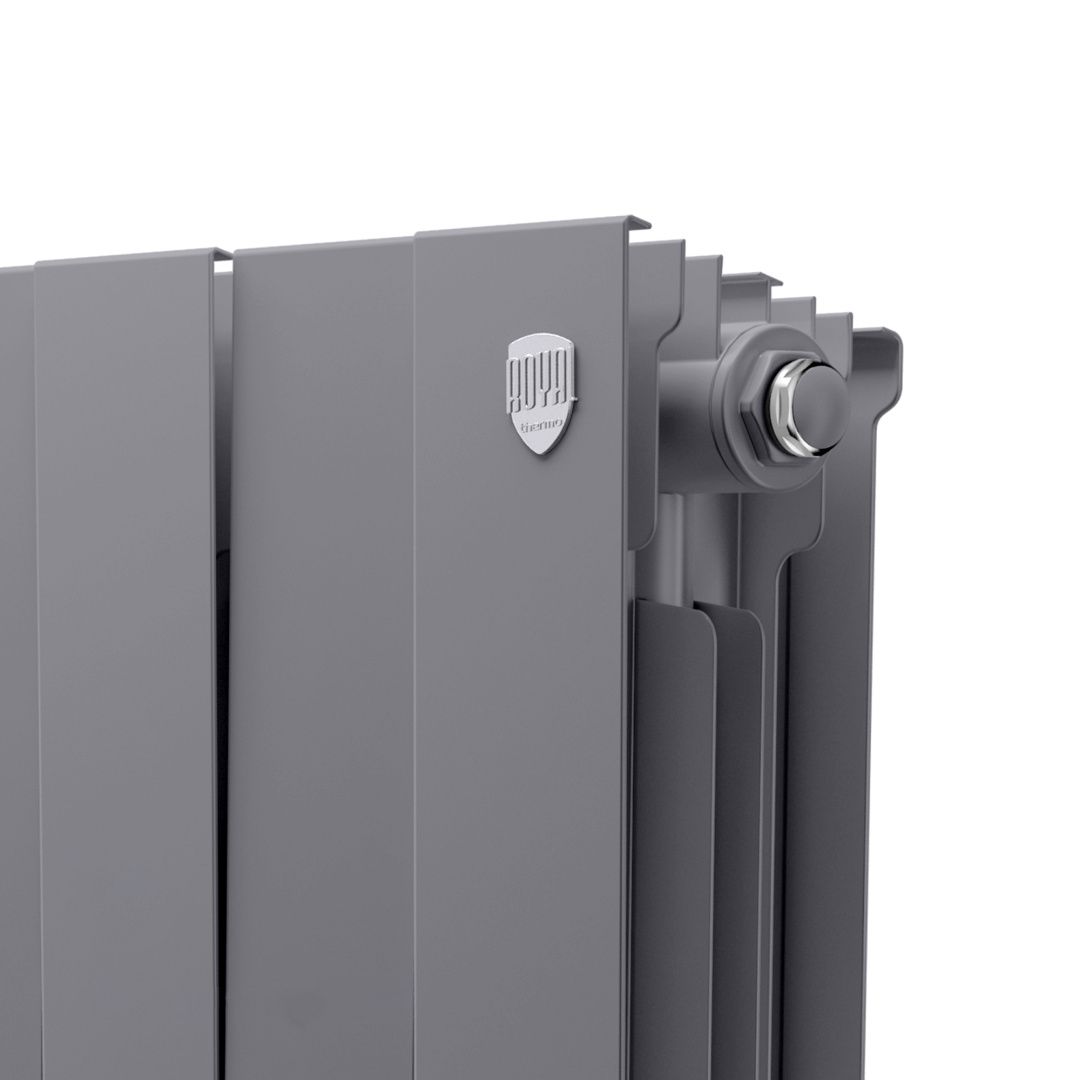 Приобрести royal thermo радиатор биметаллический pianoforte 200 /silver satin ( серебристый ) - 14 секц.