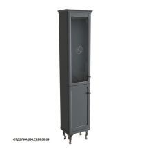 Caprigo Пенал IMPERIO 40 см, левый, черный, эмаль