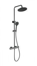 Душевая система с термостатом WONZON & WOGHAND STAY 1, Темный графит (WW-B3051-A-BGG)