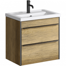 Тумба подвесная с раковиной Aqwella Fargo 60 см, Дуб балтийский FRG0106DB