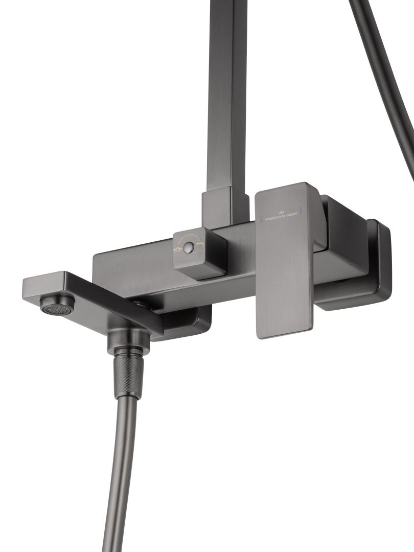 Приобрести душевая система wonzon & woghand cube 2.0, темный графит (ww-88047068-bgm)