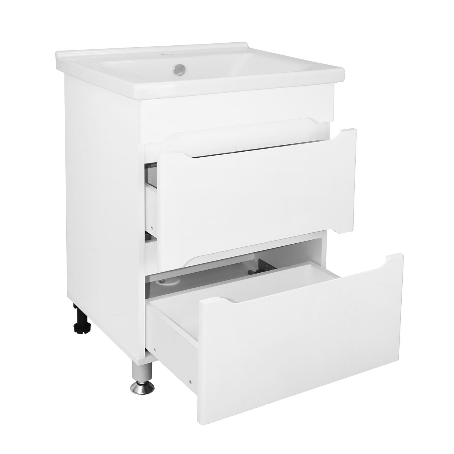 Приобрести loranto тумба напольная с раковиной арфа 60/2н 60х85 см, без подсветки (cs00067610)