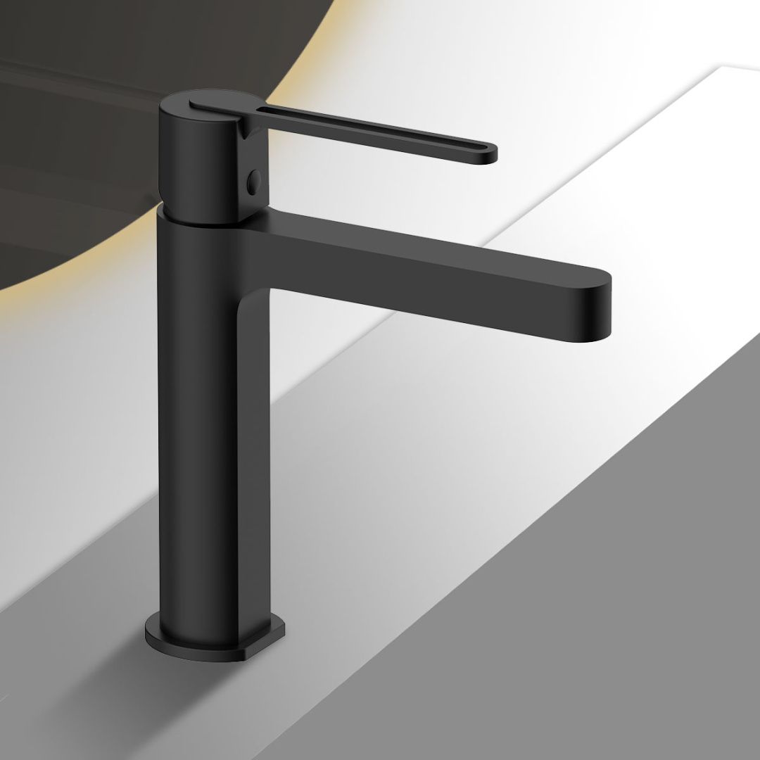 Приобрести vincea смеситель для раковины rondo, черный матовый vbf-1r1mb