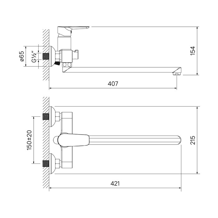 Приобрести iddis смеситель для ванны cloud 215мм, белый\хром closbl2i10wa