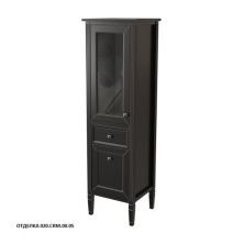 Caprigo Пенал ALBION 46 см, левый, черный, эмаль