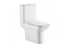 Напольный унитаз-компакт безободковый Sole Quadro + крышка с микролифтом